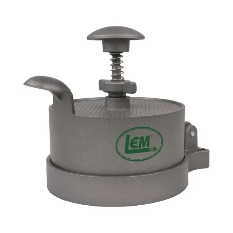 Products Outdoor Cooking Accessories Spring Loaded Burger Press Cast Iron