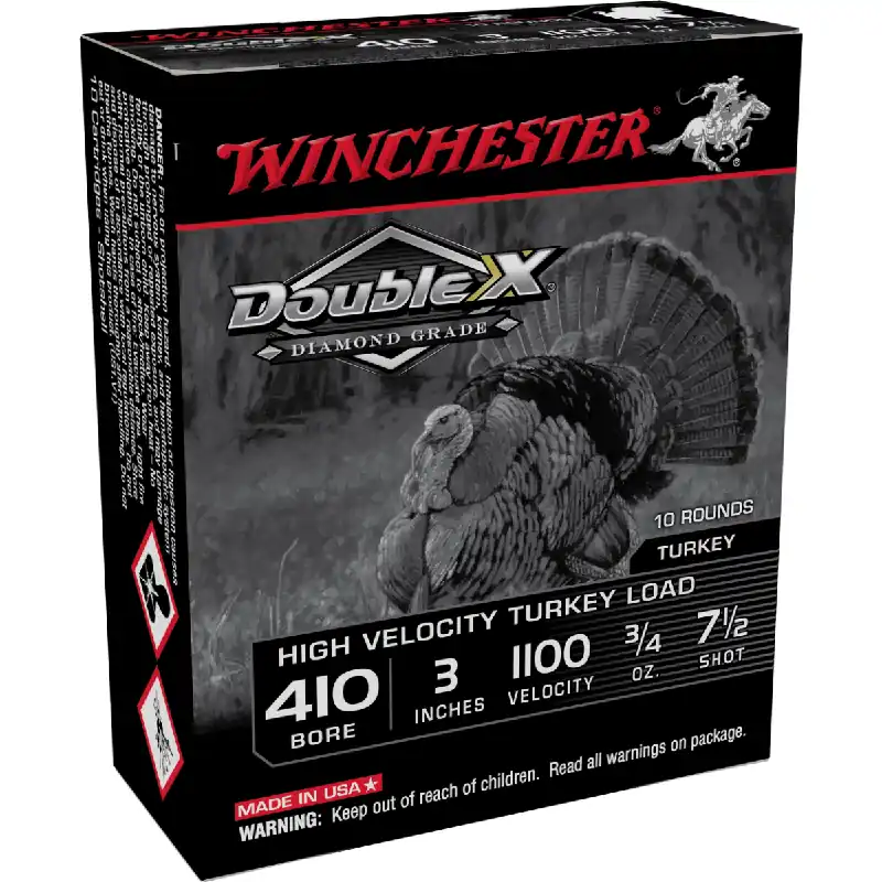 Double X Diamond Grade Turkey 410 Gauge 7.5 Shot 3" 3/4oz Ammunition 10 Rounds