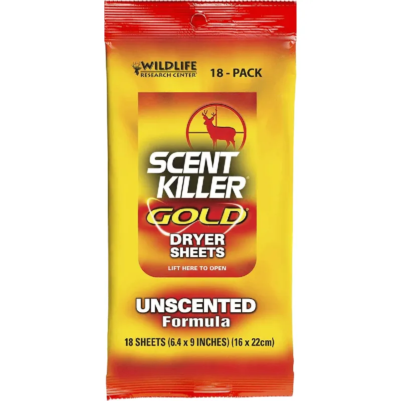 Scent Killer Gold Dryer Sheet (18 Pack)