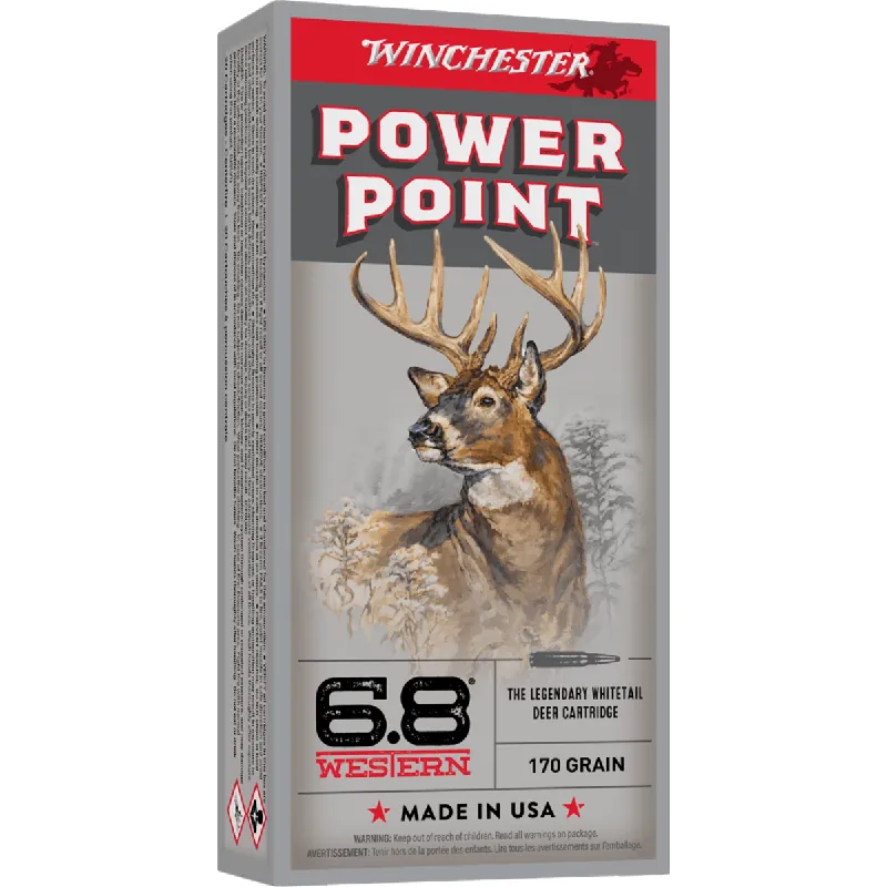 Super-X 6.8 Western 170 Grain SP Ammunition 20 Rounds