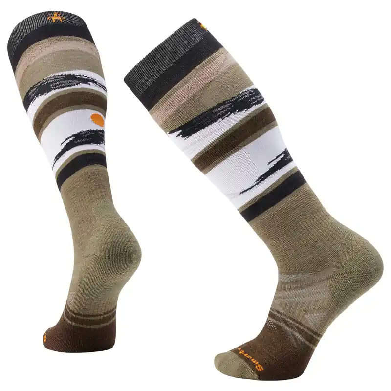 Ski Full Cushion Midnight Ski Pattern Over The Calf Sock - Men‘s