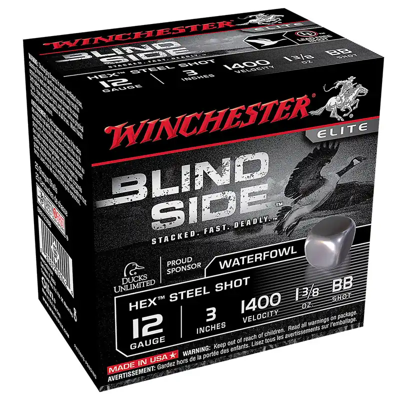 Winchester SBS123BB Blindside 12 Gauge 3" 1 3/8 oz BB Shot 25 Rounds