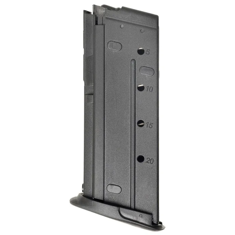 FN Five-Seven 5.7X28mm 20 Round Polymer Black Finish Magazine