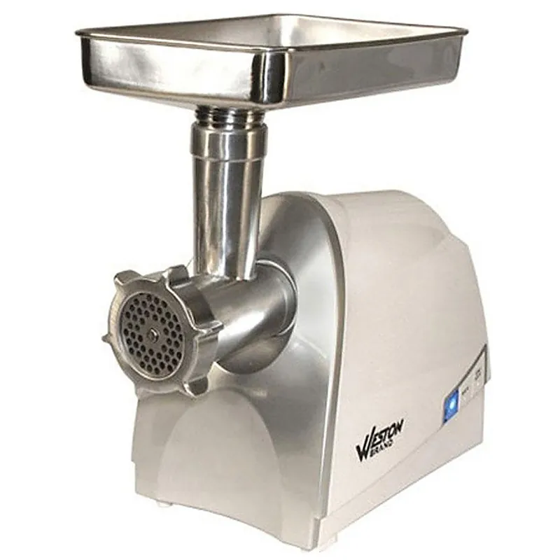 Weston 8 Electric Meat Grinder & Sausage Stuffer Silver