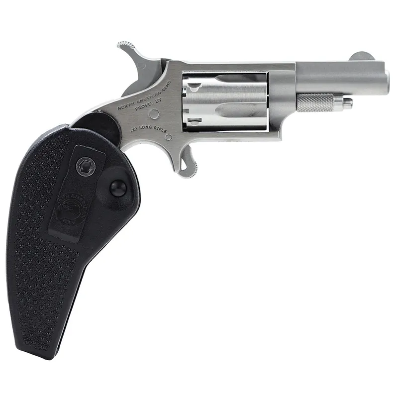 North American Arms NAA HGBLLR 22 Holster Grip 22LR 1.62" 5rd Black Holster Grip SS