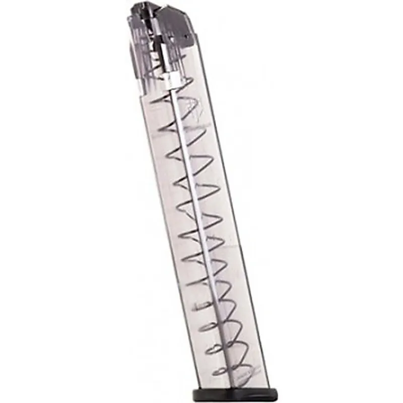ETS Group GLK-18 Glock 18 Compatible 9mm 31 Round Polymer Clear Finish Magazine
