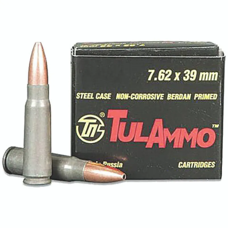 Tulammo UL076212 Rifle 7.62x39mm 122 GR HP 40 Rounds