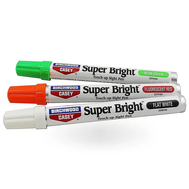 Birchwood Casey Super Bright Pens Sight Touch Up Markers 3 Colors, 15116