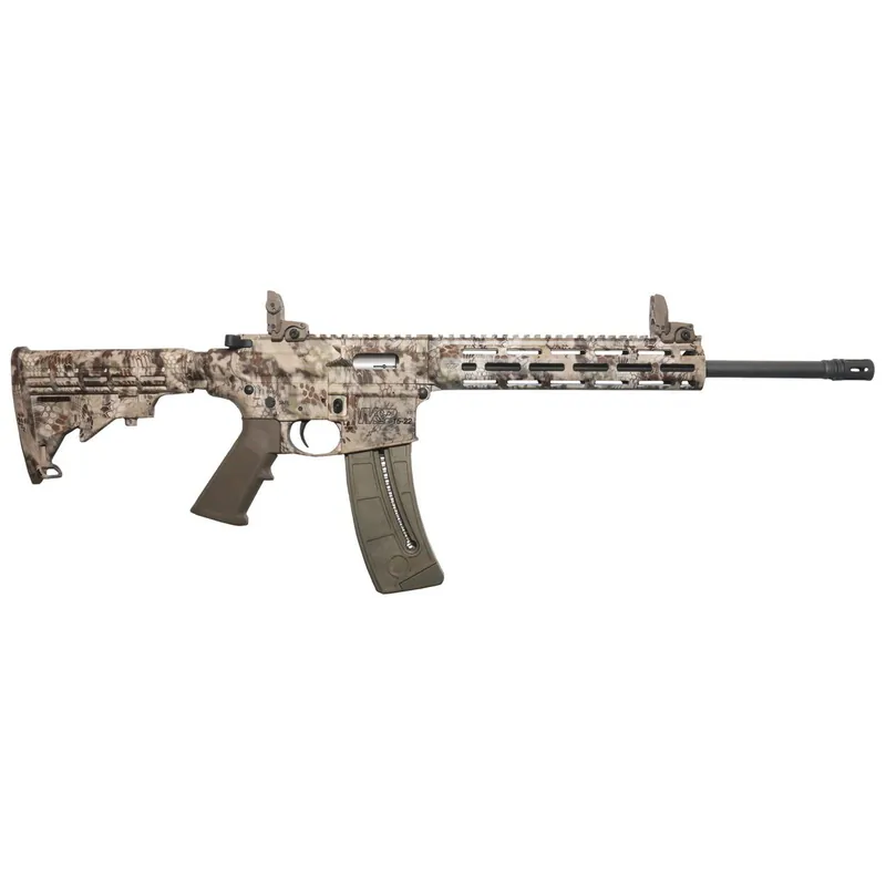 Smith & Wesson M&P 15-22 Sport 22LR 16" Barrel Folding Sights Kryptek Highlander Finish 25 Round