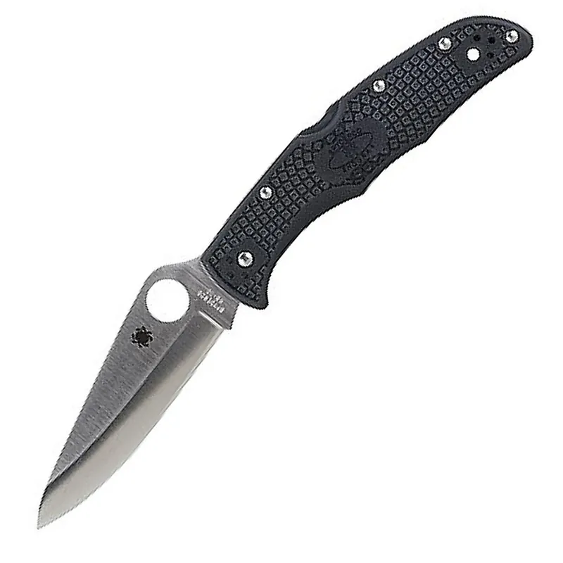 Spyderco C10PBK Endura 4 Lightweight Folding Knife Stainless Steel Blade