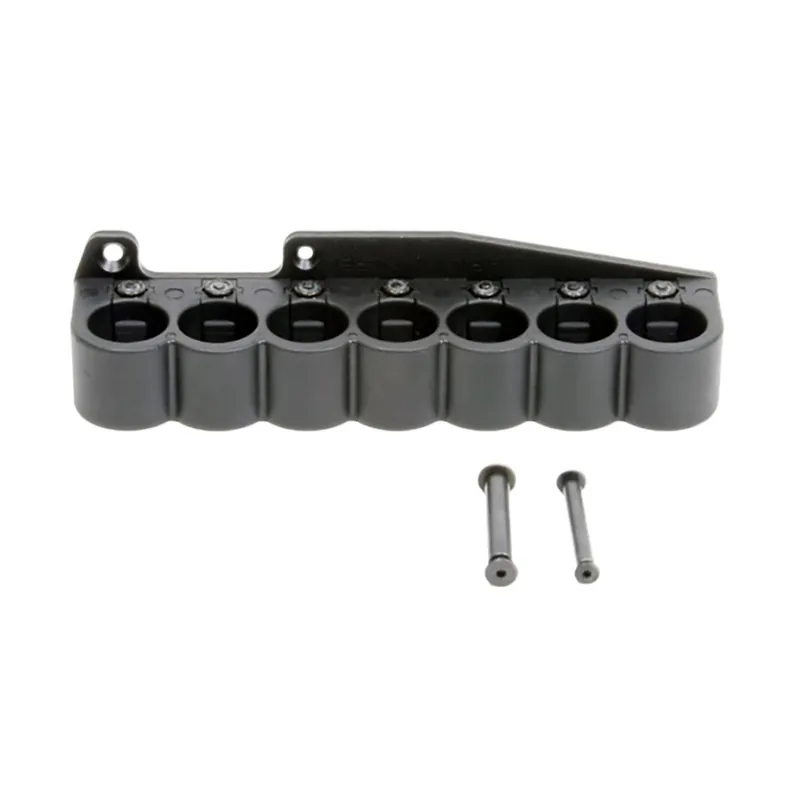 ProMag AA112 Archangel Shell Carrier 7rd Black Polymer with Aluminum Mounting Plate for 12 Gauge Remington 870 Magazine
