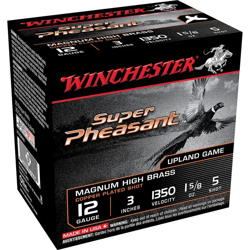 Winchester X123PH5 Super Pheasant Magnum 12 Gauge 3" 1 5/8 oz 5 Shot 25 Rounds