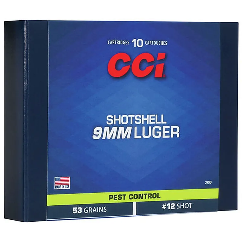 CCI 3790 9mm 53 GR 12 shot 10 Rounds
