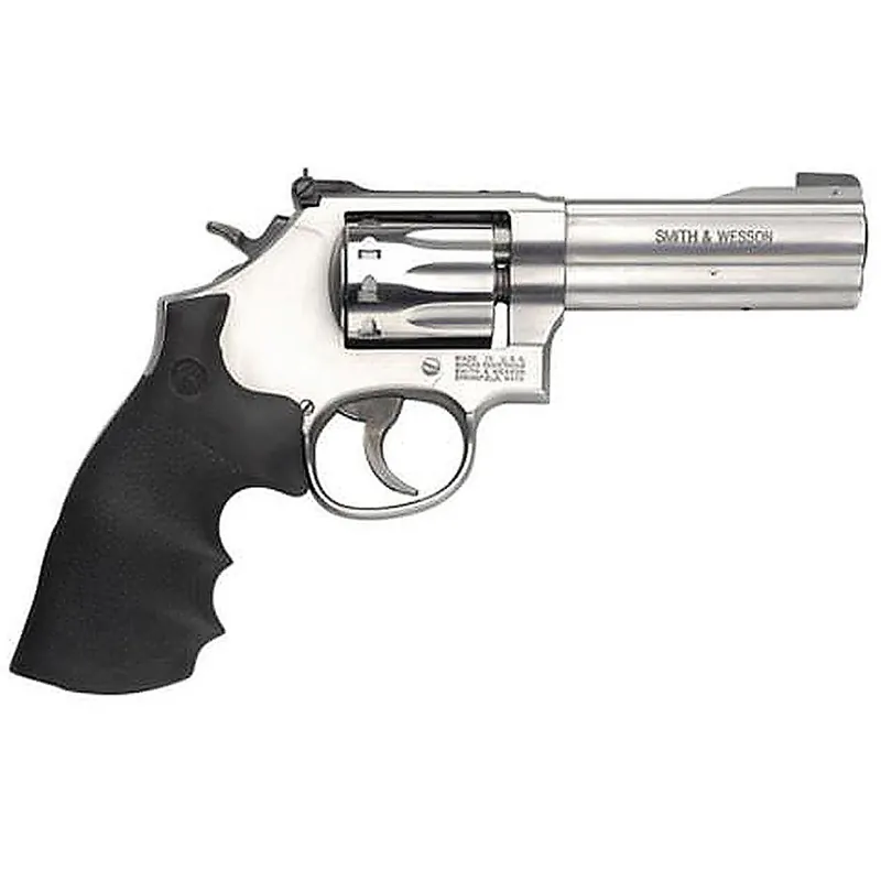 Smith & Wesson 617 K-22 Masterpiece 22LR 4" Barrel Stainless Steel Hogue Rubber Grip10rd