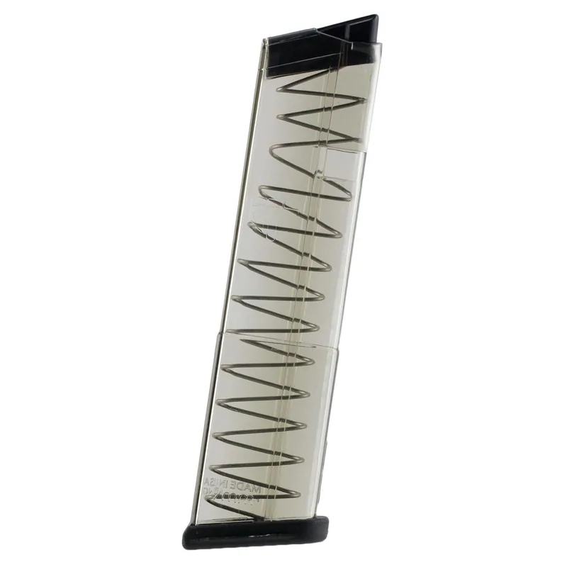 ETS Group GLK-43-12 Glock 43 Compatible 9mm 12 Round Polymer Clear Finish Magazine
