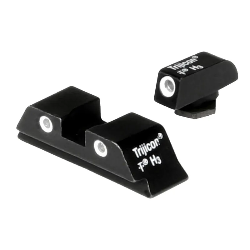 Trijicon 600210 Night Sights Glock 17, 19-23 3 Dot Green w/White Black