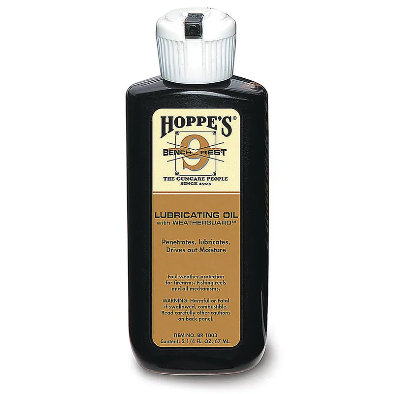 Hoppes Bench Rest Lubricating Oil with Weatherguard 2.25 Oz Bottle, BR1003