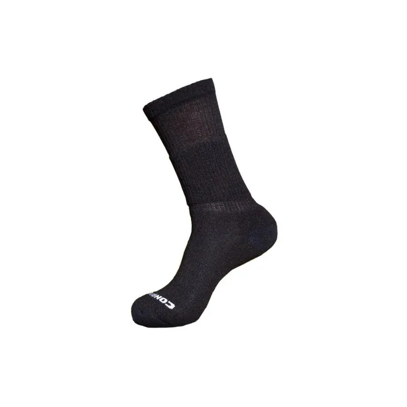 Altera Men‘s Conquer Light Weight Crew Socks, Black, Medium (5-9)