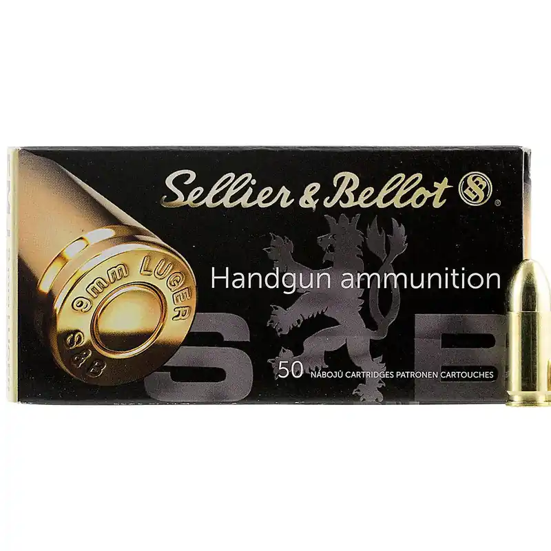 Sellier Bellot SB9A 9mm 115 GR Full FMJ 50 Rounds