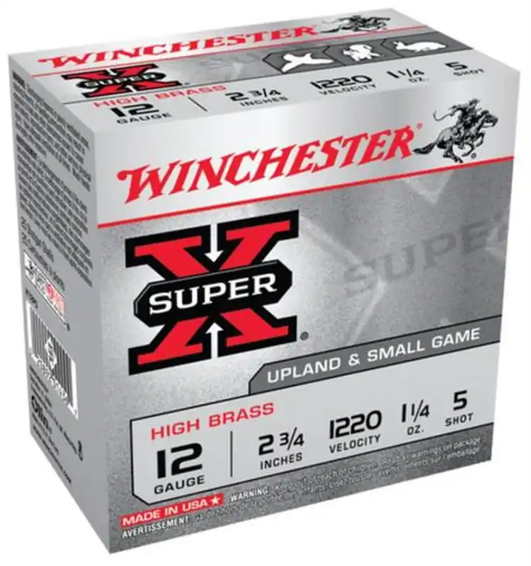 Winchester X12P5 SuperX HB 12 Gauge 2.75" 1 1/4 oz 5 Shot 25 Rounds