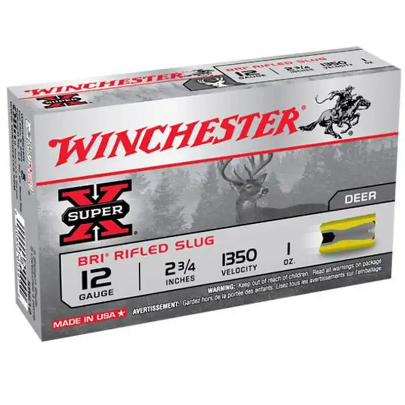 Winchester XRS12 Super-X BRI Rifled Slugs 12 Gauge 2.75" 1 oz 5 Rounds