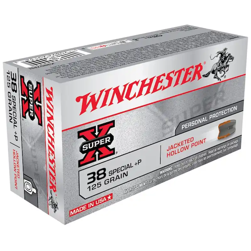 Winchester X38S7PH SuperX 38 Special P 125 GR JHP 50 Rounds