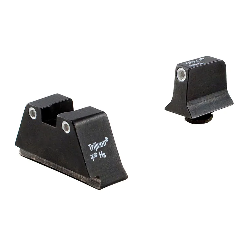 Trijicon For Glock Suppressor Night Sight Set - White Outline - Green Lamps