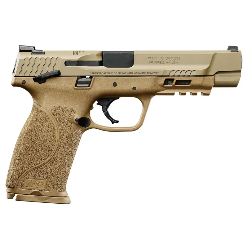 Smith & Wesson M&P9 M2.0 9mm 5" Barrel Flat Dark Earth 17rd Mag Safety