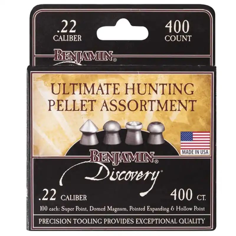Benjamin 22BHPA Assorted Hunting Pellets, .22 Cal, 400ct