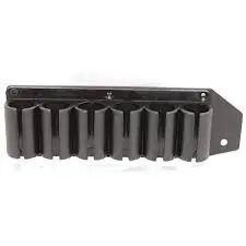 TacStar 1081159 6 Shot SideSaddle 12 Gauge Mossberg 500/590 Black Polymer with Aluminum Plating Magazine