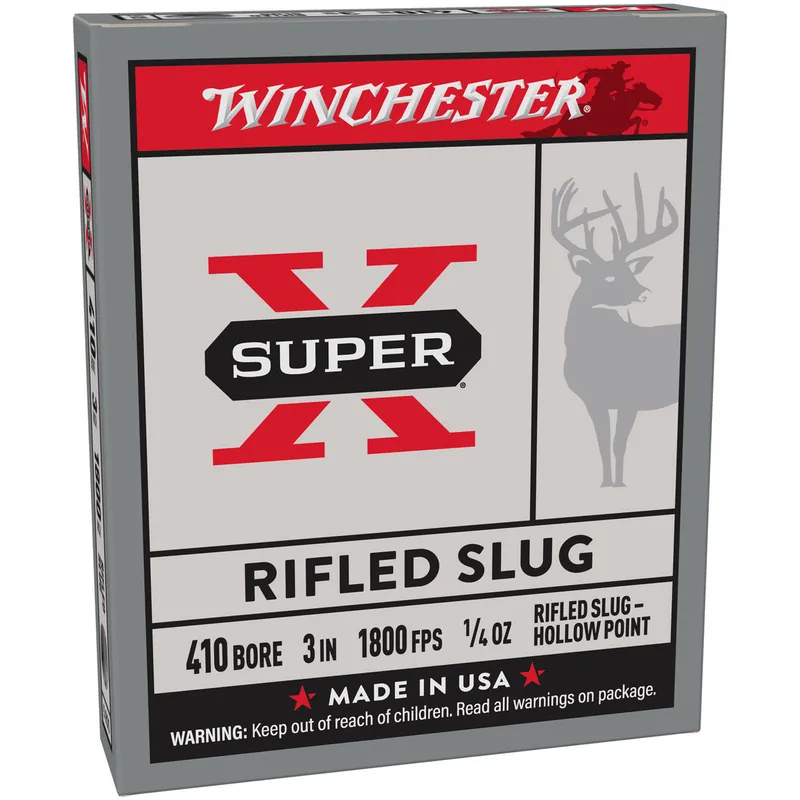 Winchester X413RS5 SuperX Sabot Slug 410 Gauge 3" 1/4 oz 5 Rounds