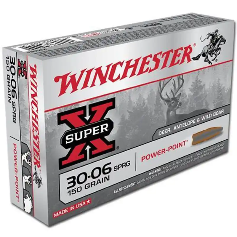 Winchester X30061 SuperX 30-06 150 GR Power Point 20 Rounds