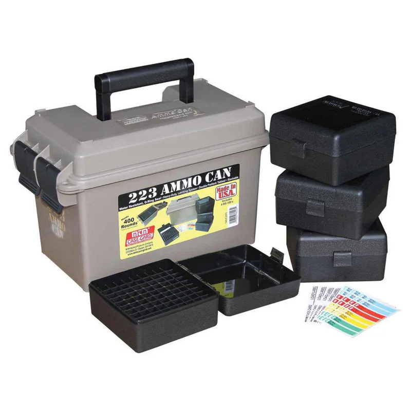 MTM ACC223 223 AMMO CAN COMBO- INCLUDES 4 RS-100‘S - DARK EARTH