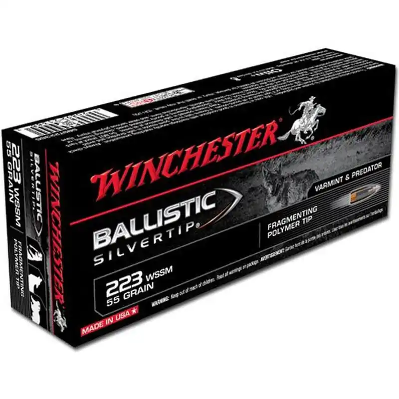 Winchester SBST223SS .223 WSSM Winchester Supreme 55 Grain Ballistic Silvertip 20 Rounds