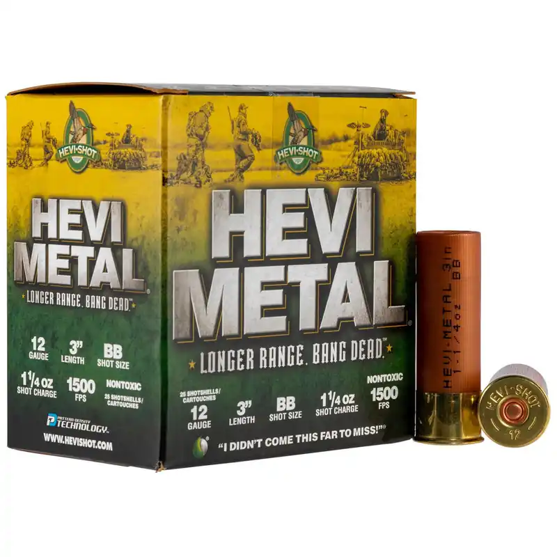 Hevishot 38088 HeviMetal LR 12 Gauge 3" 1 1/4 oz BB Shot 25 Rounds