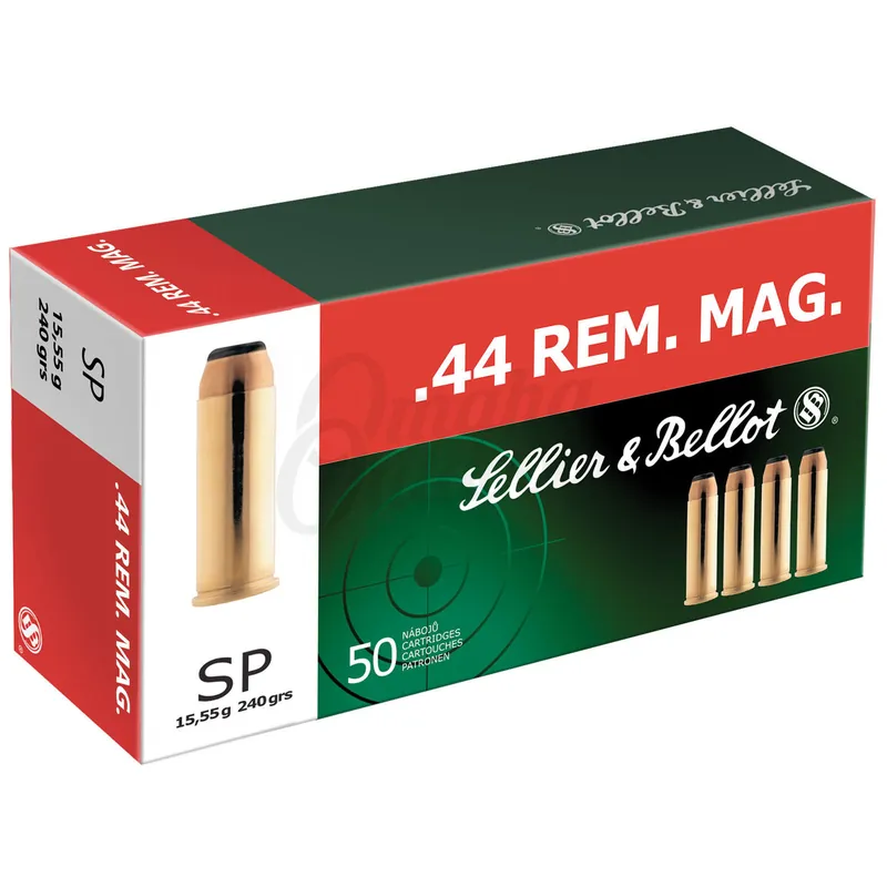 Sellier & Bellot SB44A 44 Rem Mag 240 GR SP 50 Rounds