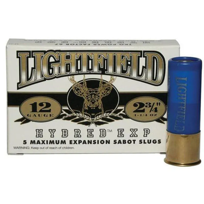 Lightfield LF-12 Hybred EXP Sabot Slug 12 Gauge 2.75" 1.25 oz 5 Rounds