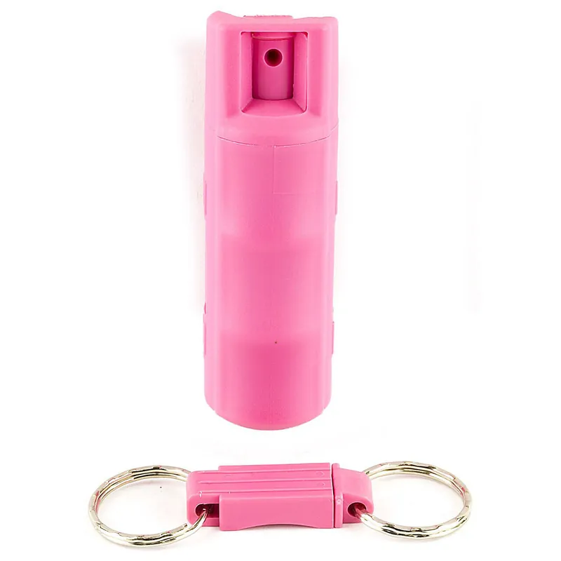 Sabre Compact Pepper Spray With Quick Release Key Ring, Pink, HC-14-PK