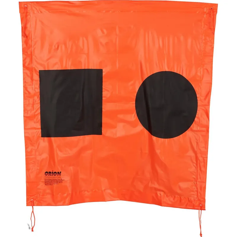 Orion Safety Products Orange Distress Flag 3 x 3-Feet