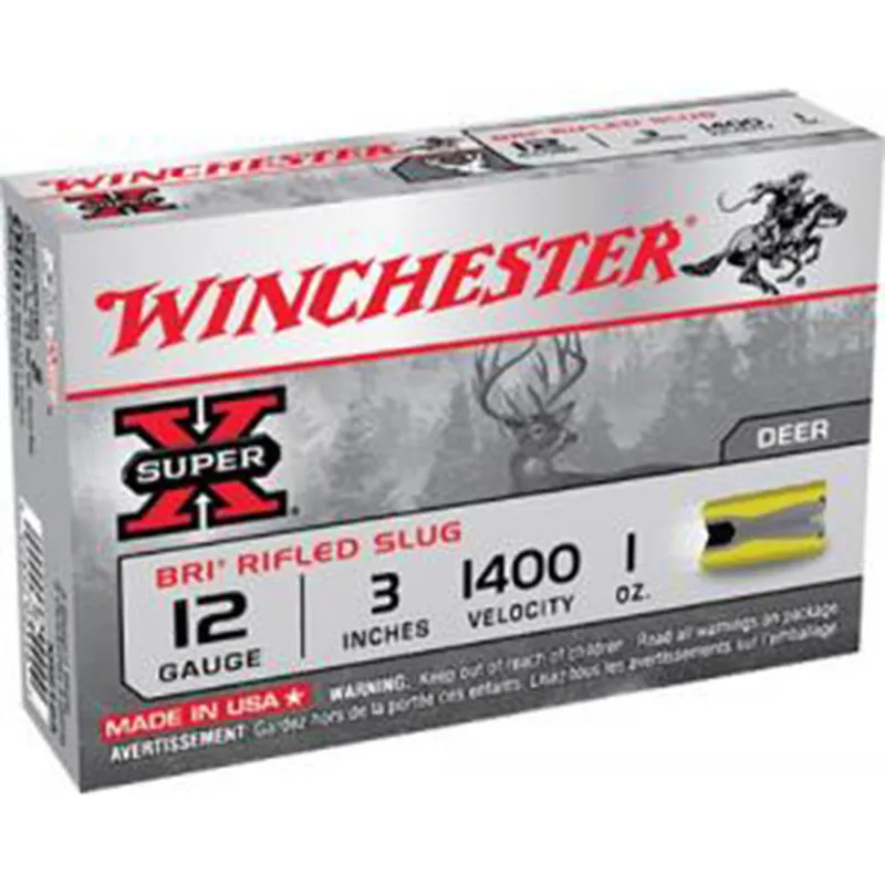Winchester XRS123 SuperX BRI Sabot Slugs 12 Gauge 3" 1oz 5 Rounds
