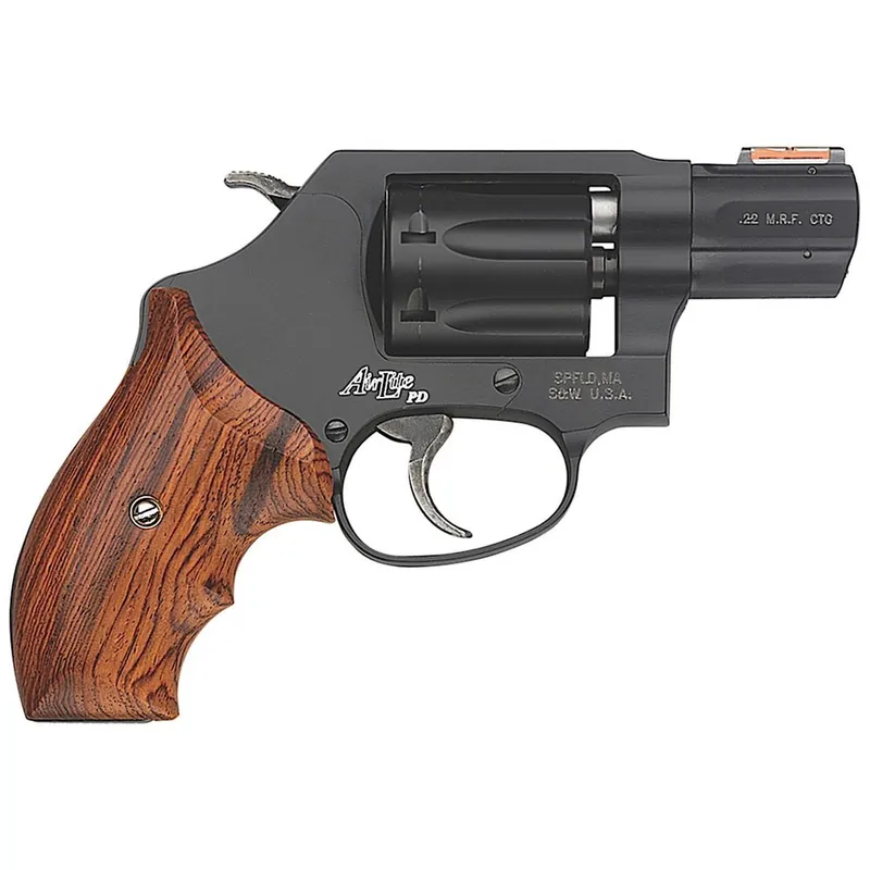 Smith & Wesson 351 PD 22 Magnum 1.9" Barrel Wood Grip Matte Black Finish 7rd