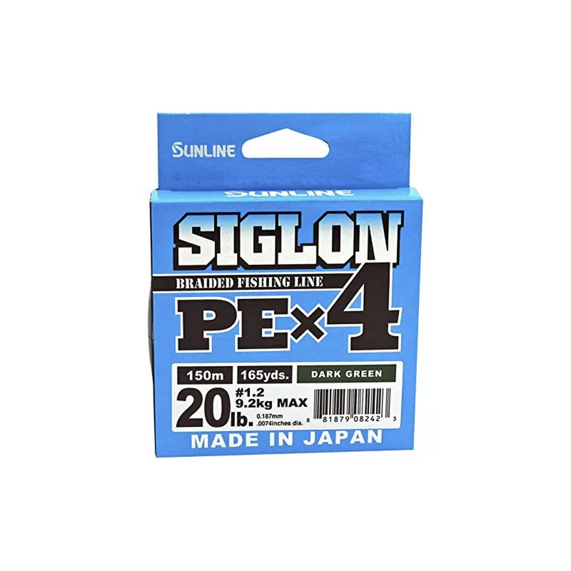 Sunline Siglon PEx4 Braid Dark Green 30lb 165yd