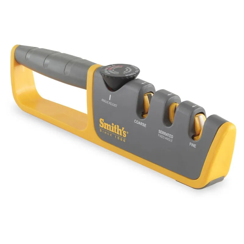 Smith‘s 50264 Adjustable Angle Pull-Thru Manual Knife Sharpener
