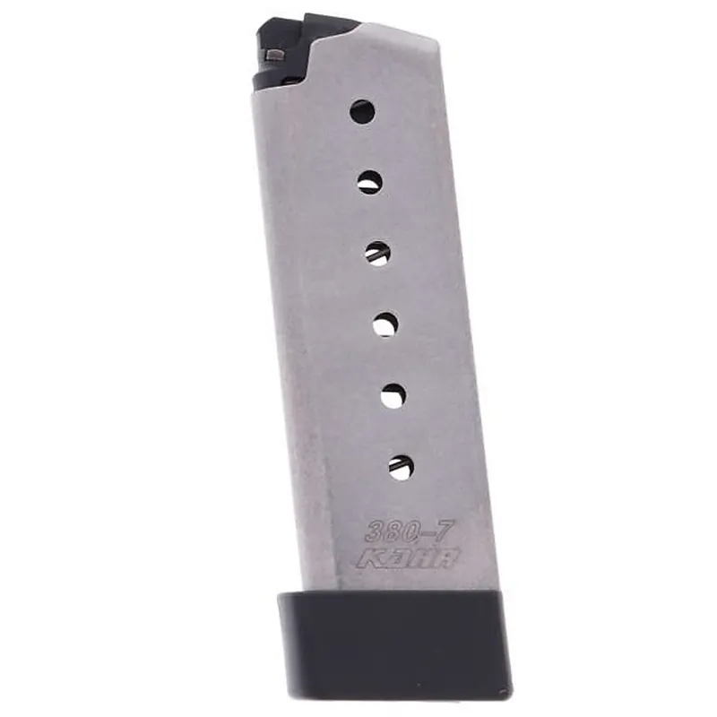 Kahr Arms Kahr 380 Models 380 Automatic Colt Pistol (ACP) 7 Round Stainless Steel Finish Magazine