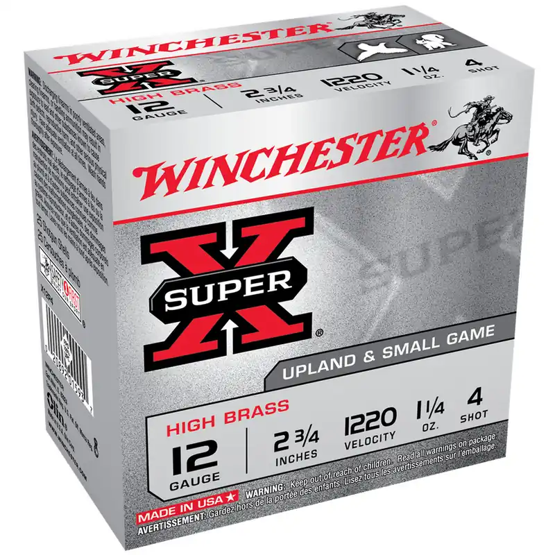 Winchester X12P4 Super-X 12 Gauge 2.75" 1 1/4 oz 4 Shot 25 Rounds