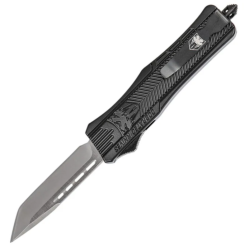 CobraTec Medium CTK-1 OTF 3" 440C SS Tanto Black ZA Alloy MBCTK-1MTNS