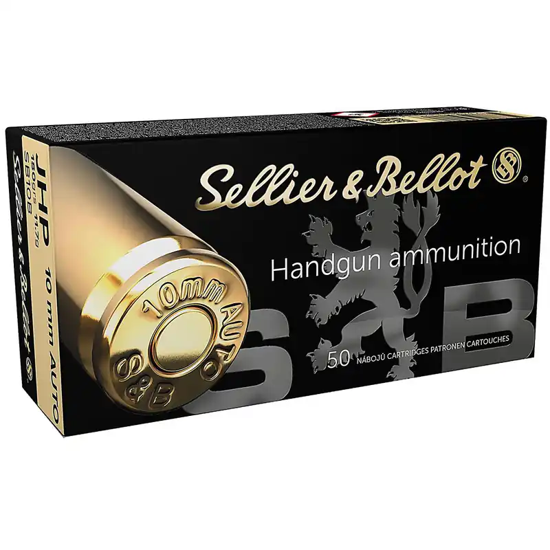 Sellier & Bellot SB10B 10mm Auto 180 GR JHP 50 Rounds