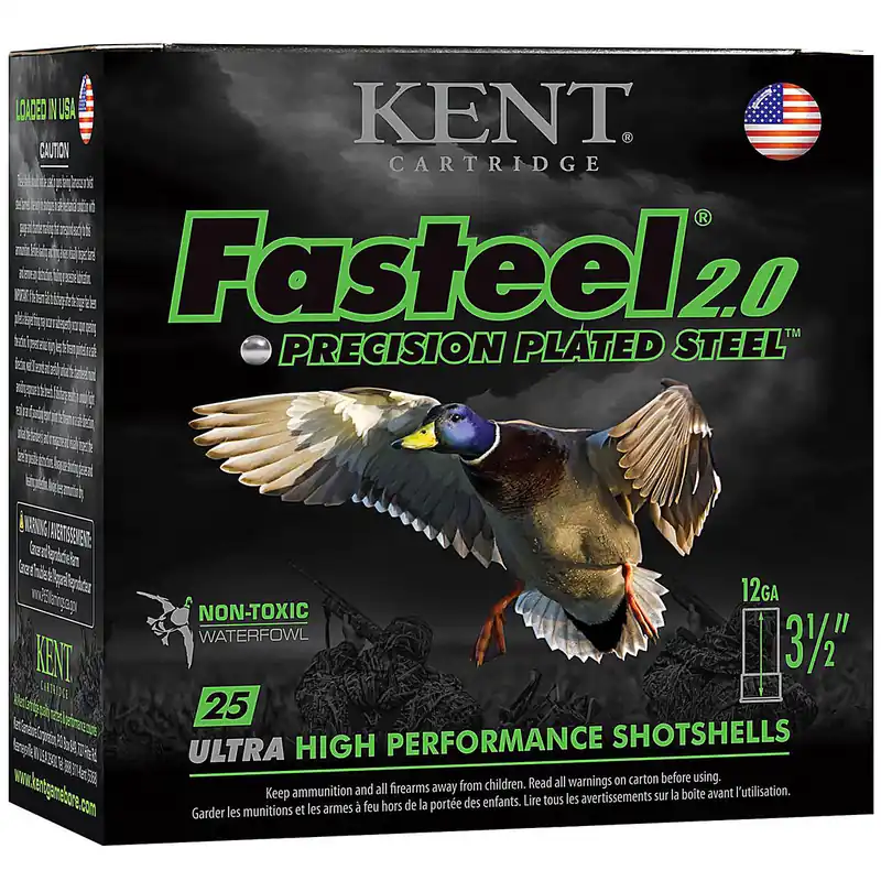 Kent Cartridge K1235FS42BB Fasteel 2.0 12 Gauge 3.5" 1-1/2 oz BB Shot 25 Rounds