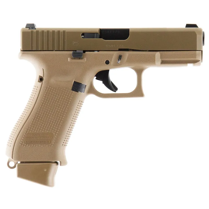 Glock G19X 9mm 4" Barrel Coyote Finish Nite Sites 1x 17rd 2x 17+2rd Mags