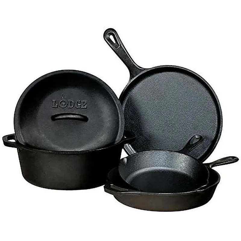 Lodge Seasoned Cast Iron 5 Piece Set